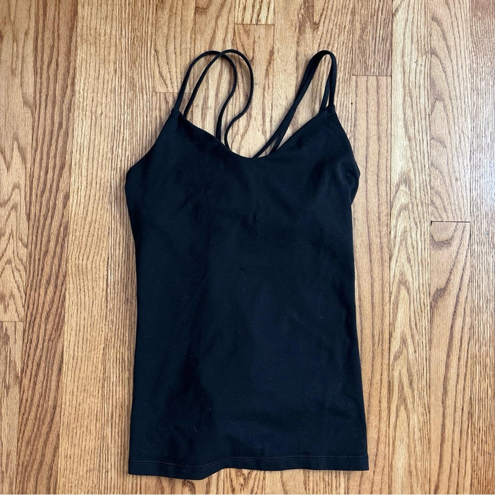Lululemon Create Your Calm Tank Black Strappy Back Size 6